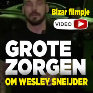 Bizar filmpje! Grote zorgen om Wesley Sneijder