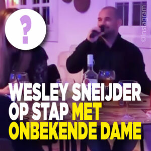 Wesley Sneijder op stap met onbekende dame