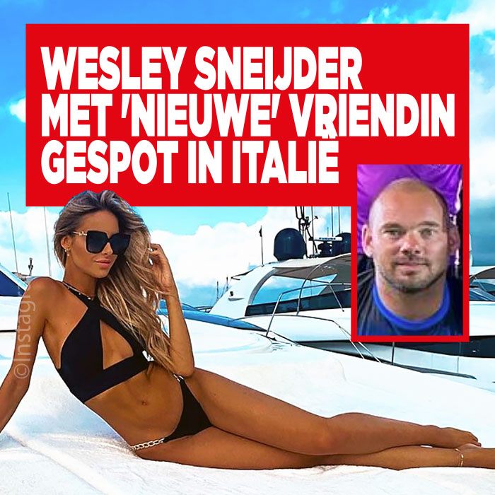 Wesley gespot in Italië met twee dames|