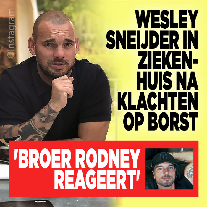 Wesley Sneijder in ziekenhuis opgenomen||