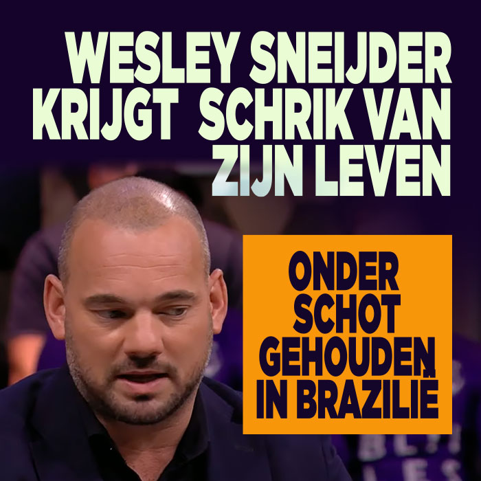 Angstige momenten voor Wesley Sneijder
