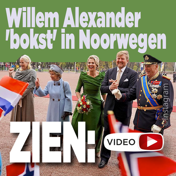 Willem Alexander deelt boksen uit