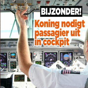 Passagier mag meevliegen in cockpit met Koning