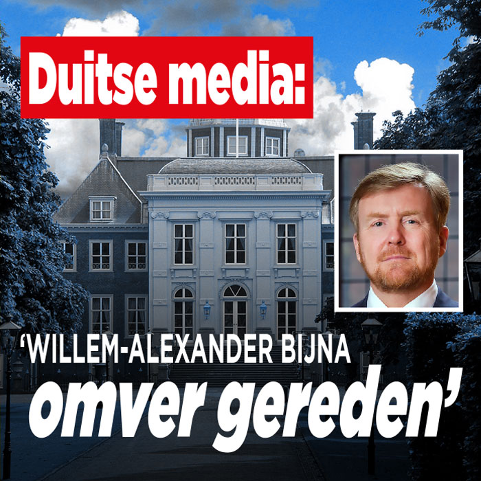 Duitse media: &#8216;Willem-Alexander bijna overreden door vrachtwagen&#8217;