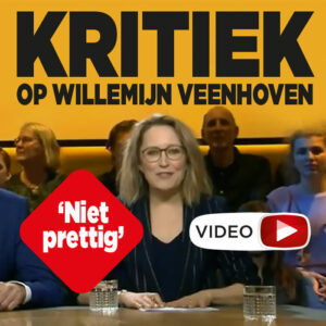 Kritiek op presentatrice Willemijn Veenhoven