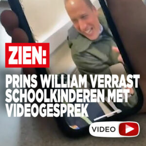 ZIEN: Prins William verrast schoolkinderen met videogesprek