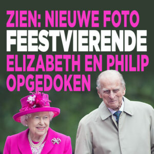 FOTO: Queen Elizabeth en Prins Philip vieren feest