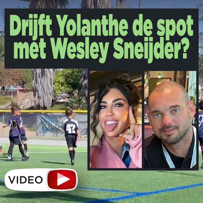 Drijft Yolanthe de spot met Wesley Sneijder?