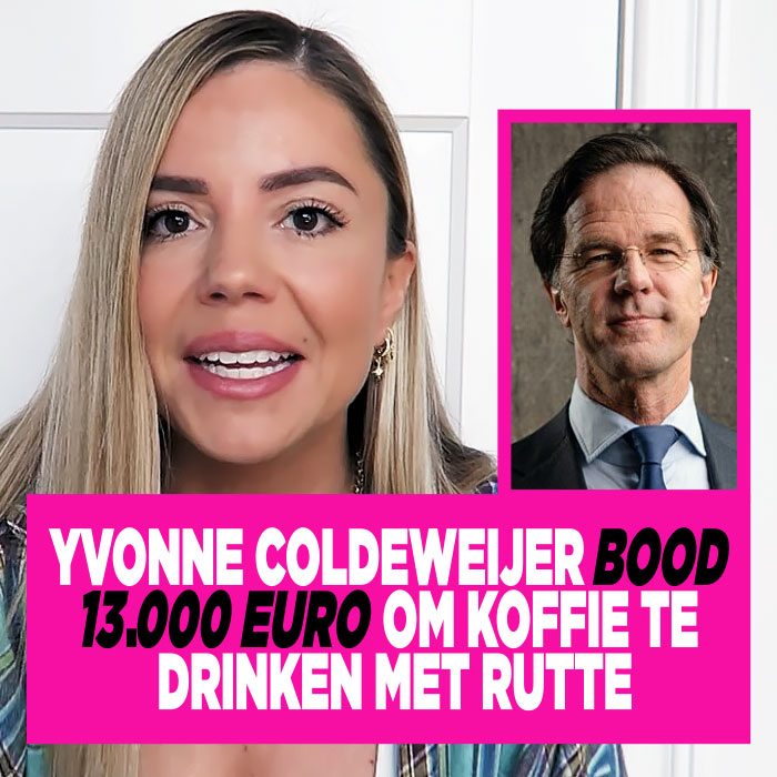 Yvonne Coldeweijer bood 13.000 euro om koffie te drinken met Rutte