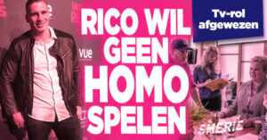 Rico Verhoeven weigerde tv-rol om homoseksueel personage