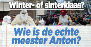 Meester Anton speelt in dagelijkse leven ook op school Sinterklaas&#8230;