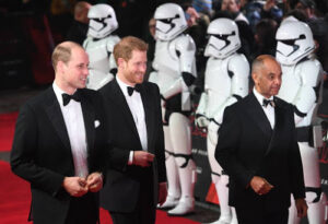 William en Harry bij première van Star Wars