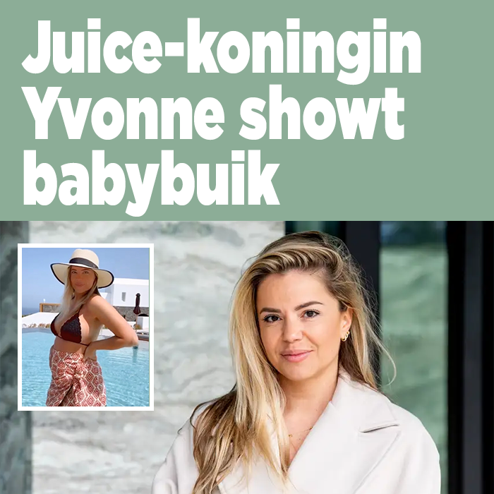 Yvonne Coldeweijer showt babybuik