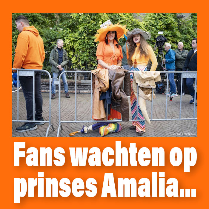 fans wachten op Amalia
