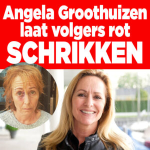 Angela Groothuizen laat volgers rot schrikken