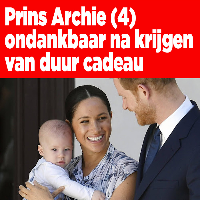 Prins Archie (4) ondankbaar na krijgen van duur cadeau