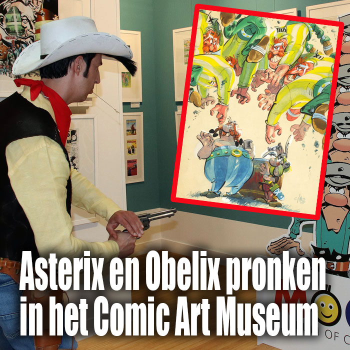 Obelix in het comic art museum