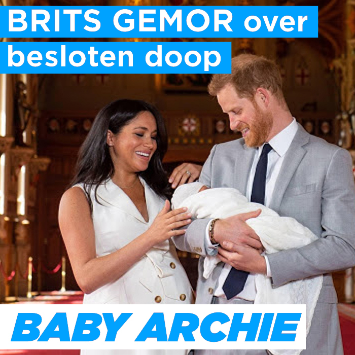 Brits gemor over besloten doop baby Archie