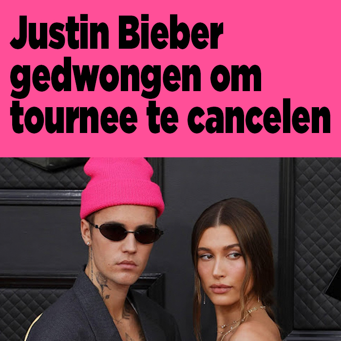 Justin Bieber gedwongen om wereldtour te cancelen