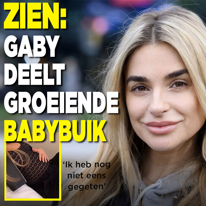 Gaby Blaaser deelt groeiende babybuik