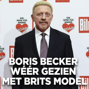 Boris Becker nogmaals gezien met Brits model
