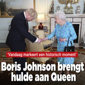 Boris Johnson brengt hulde aan jubilerende Queen