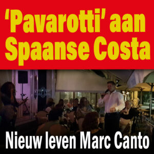 Nederlandse Pavarotti Marc Canto zingt Spaanse sterren van de hemel in Moraira