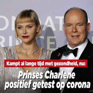 Prinses Charlene positief getest op corona