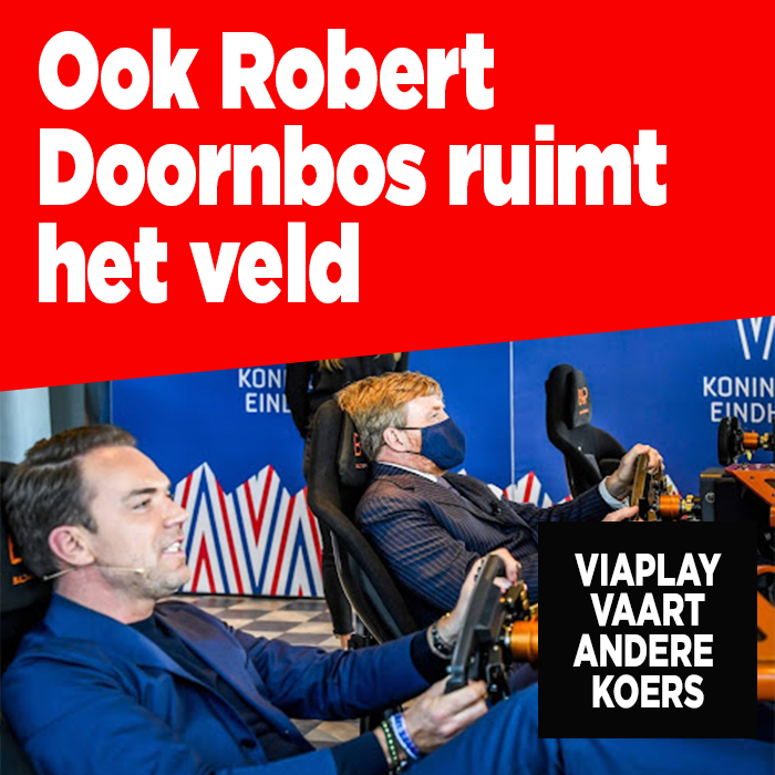 Ook Robert Doornbos ruimt het veld