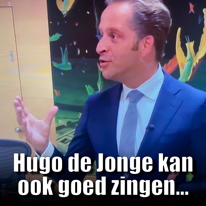 Hugo de Jonge zingt
