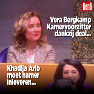 Vera Bergkamp dankzij VVD-deal Kamervoorzitter