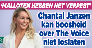 Chantal Janzen kan boosheid over The Voice niet loslaten: ‘Malloten hebben het verpest’