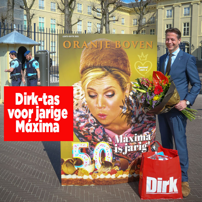 Dirk tas voor maxima|Cover Oranje Boven|Dirk van den Broek||
