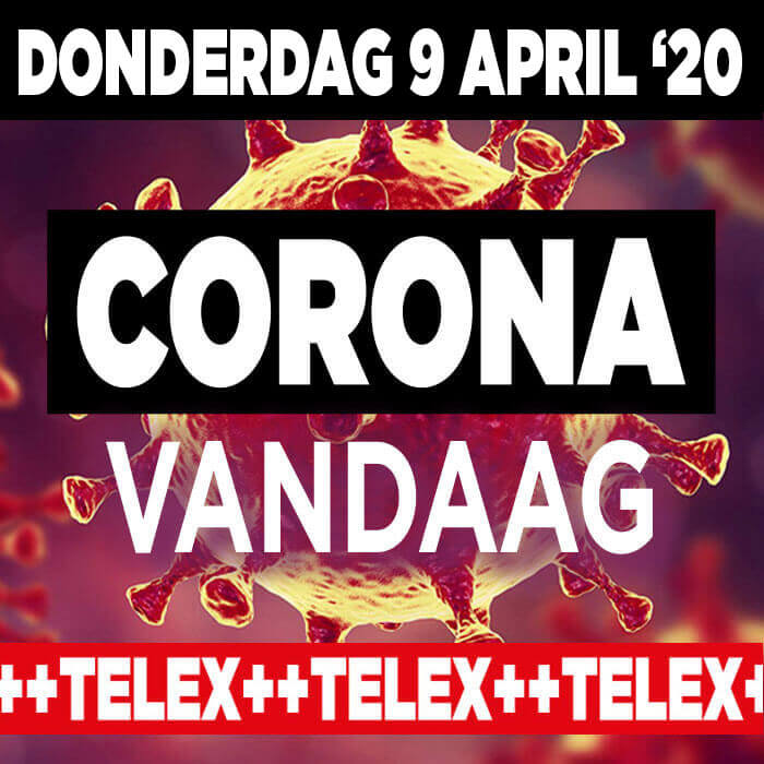 Corona Vandaag donderdag 9 april 2020