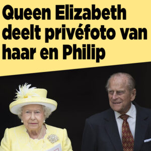 Koningin Elizabeth deelt foto van haar en Philip