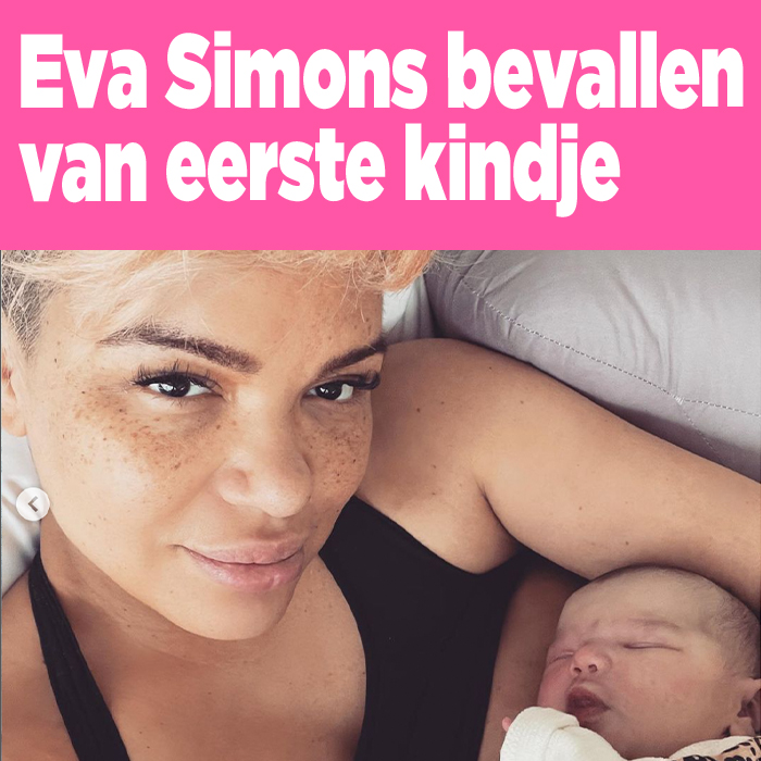 Eva Simons bevallen van eerste kindje