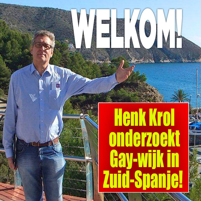 Henk Krol begint Gay-wijk in Zuid-Spanje.|Henk Krol in Moraira aan de Costa Blanca