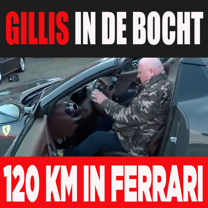 Gillis in de bocht met zijn Ferrari 812 GTI