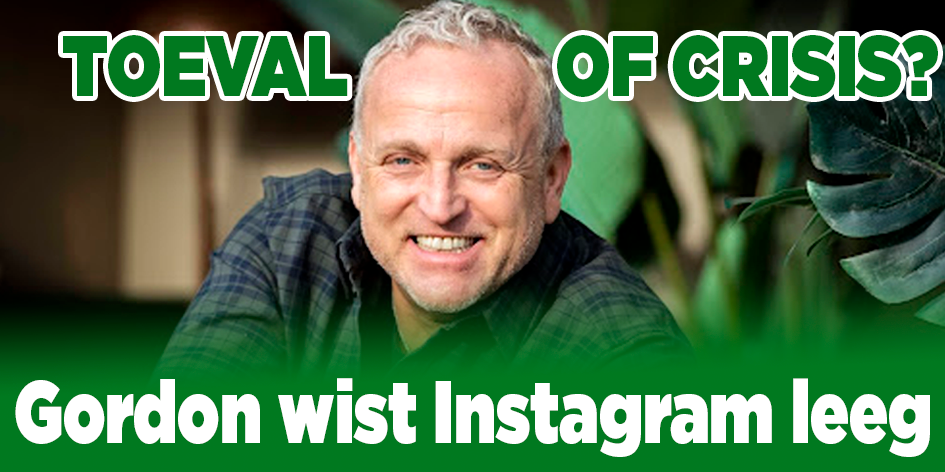 Gordon wist Instagram leeg: toeval of crisis?