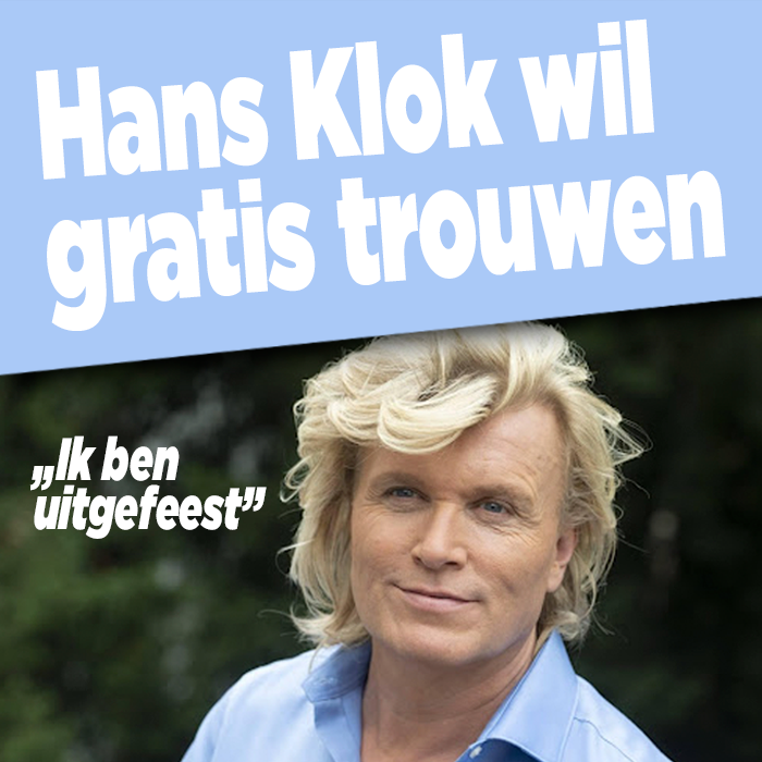 Hans Klok wil gratis trouwen: &#8216;ben uitgefeest&#8217;