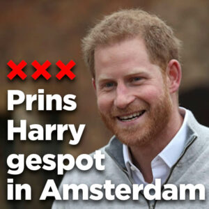 Prins Harry gespot in Amsterdam