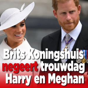 Brits Koningshuis negeert trouwdag Harry en Meghan