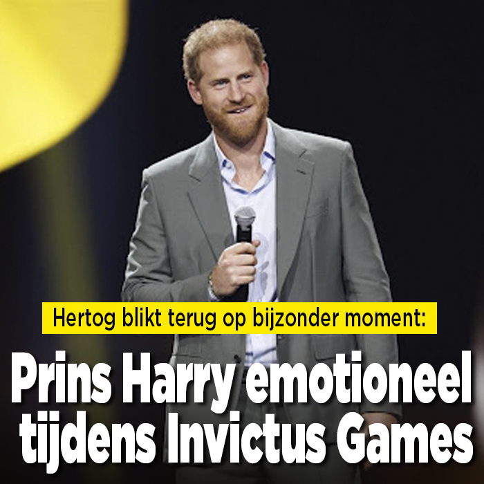 ZIEN: Prins Harry emotioneel tijdens eindceremonie Invictus Games