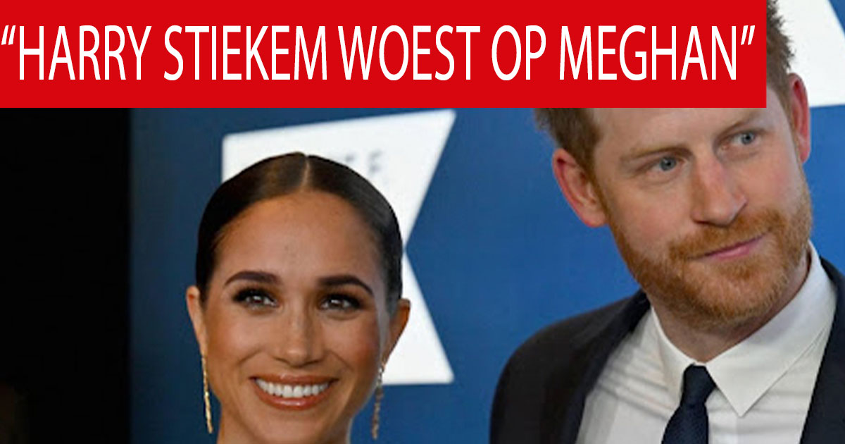 Harry stiekem woest op Meghan