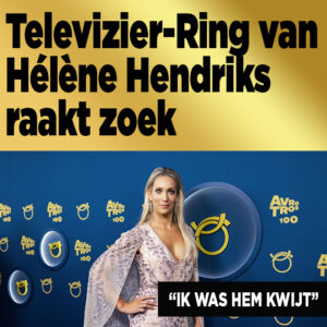 Televizier-Ring trofee van winnares Hélène Hendriks raakt zoek