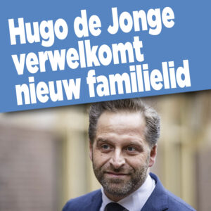 ZIEN: Hugo de Jonge verwelkomt nieuw familielid