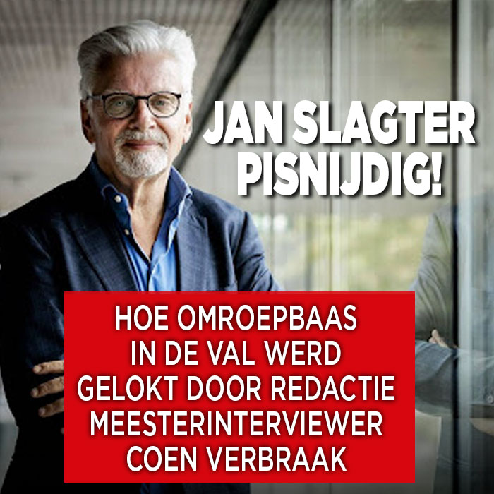 Jan Slagter in de val gelokt door redactie van meester-interviewer Coen Verbraak
