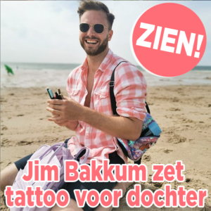 ZIEN: Jim Bakkum zet bijzondere tattoo voor dochtertje
