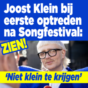 ZIEN! Joost Klein bij eerste optreden na Songfestival: &#8216;Niet klein te krijgen&#8217;