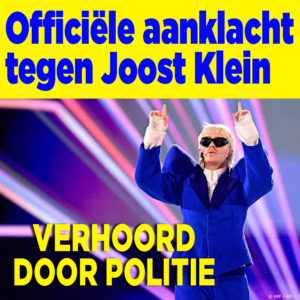 Officiële aanklacht tegen Joost Klein: verhoord door politie
